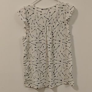 crescent & willough Tops - Small, sleeveless top with arrows, size small crescent & willough Tops - Small, sleeveless top with arrows, size small